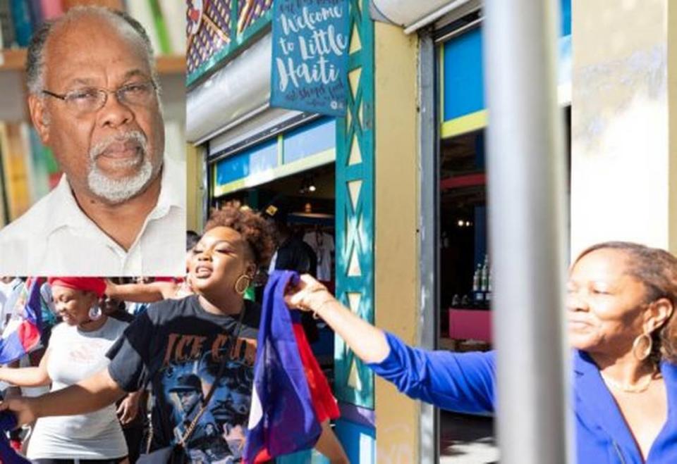 After a cautious return to in-person events in 2022, the Little Haiti Book Festival is gearing up for a major comeback this year. Inset: Book festival founder and Libreri Mapou bookstore owner, Jean-Marie Willer Denis. (Photos courtesy of Miami Book Fair and Jean Mapou)