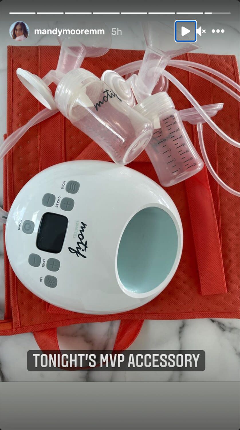 Mandy Moore breast pump