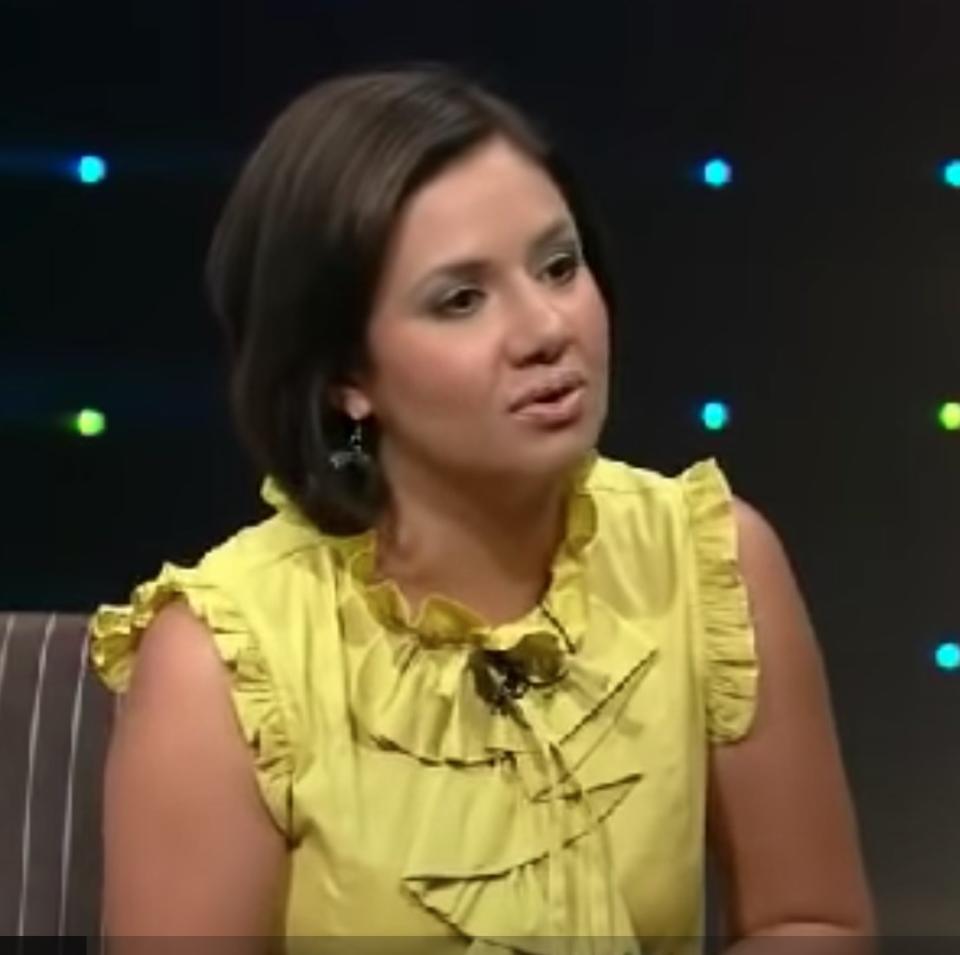 Rebecca Lee Meza in an interview on Sábado Gigante from 2012