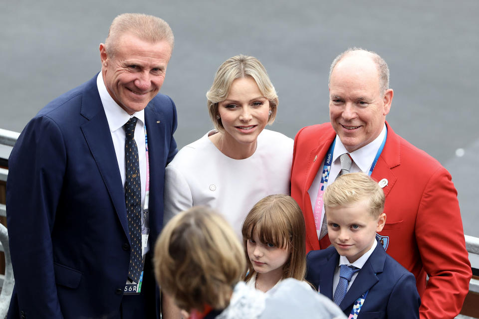 Princess Charlene of Monaco Celebrates in Louis Vuitton Jumpsuit at ...