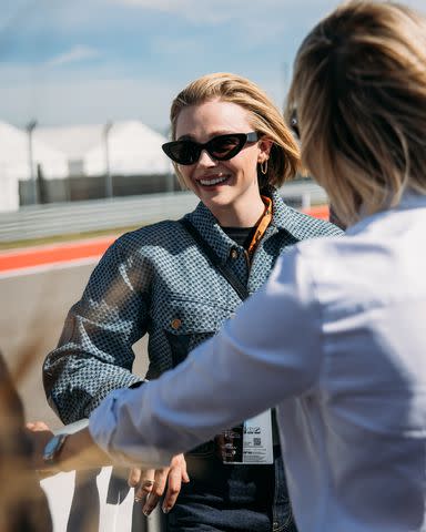 <p>F1 Academy</p> Chloë Grace Moretz in Austin for F1 Academy Series