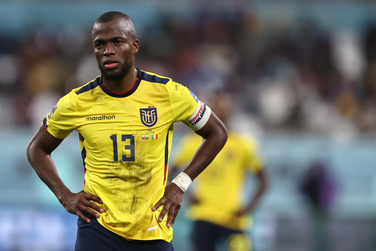 Enner Valencia y Ecuador no pudieron ante Senegal y se marchan de Qatar 2022 con un sabor agridulce (Foto: James Williamson - AMA/Getty Images)