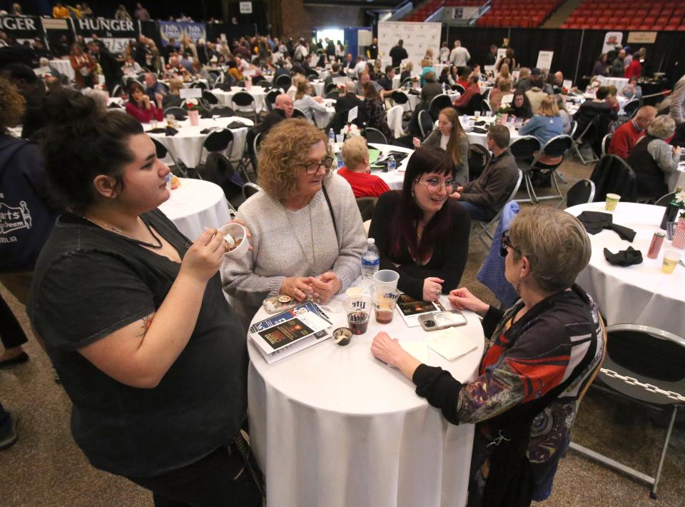 Hundreds of people attended Tuesday's Celebrity Cuisine event at the Canton Memorial Civic Center. Money was raised for Community Harvest, a hunger relief program through the Akron-Canton Regional Foodbank.