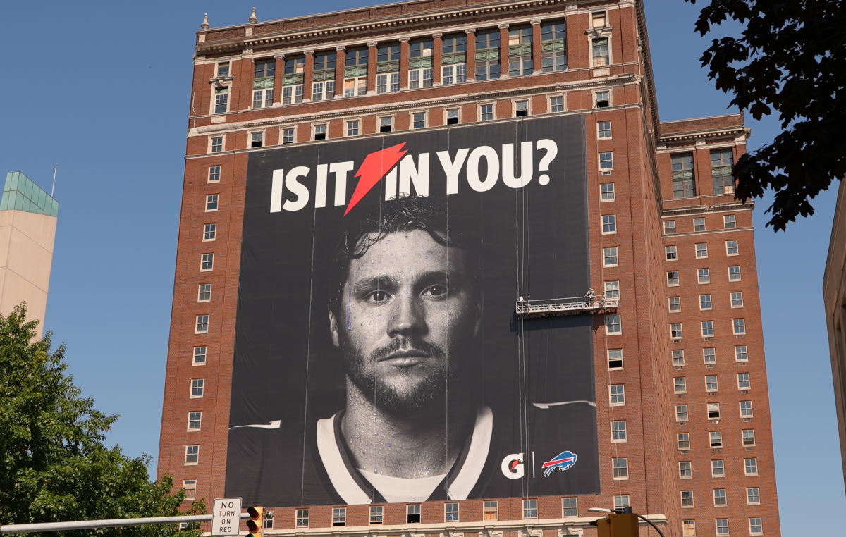 Gatorade Unveils Huge Josh Allen Billboard in Buffalo