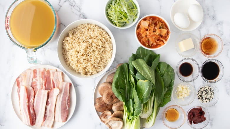 pork belly kimchi ramen ingredients