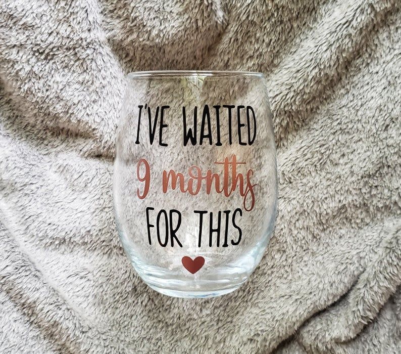 New Mom Stemless Wine Glass