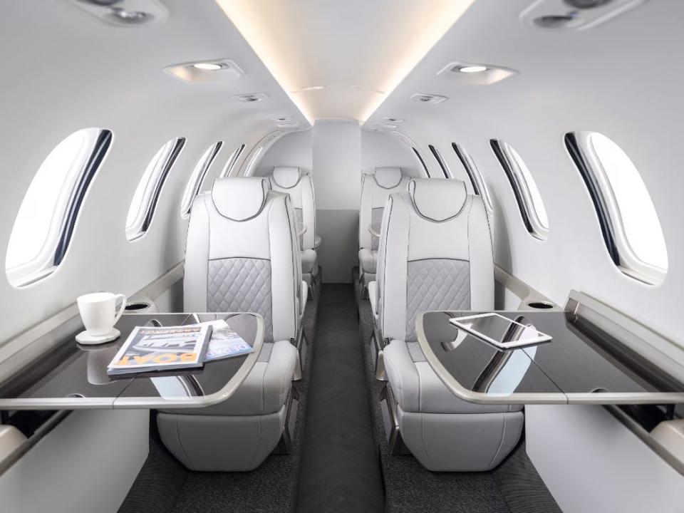 Rendering of the cabin of the HondaJet Echelon.