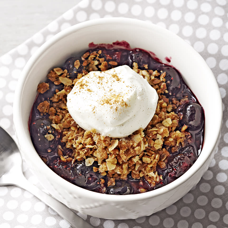 Microwave Blueberry Cobbler