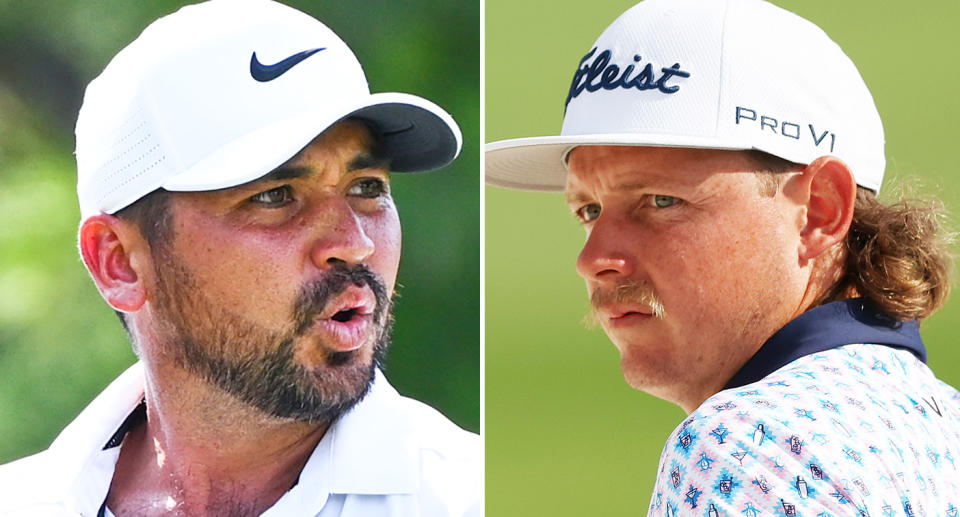 Pictured left golfer Jason Day and right C﻿ameron Smith 