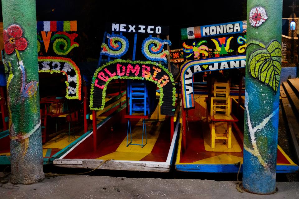 The trajineras of Xochimilco.