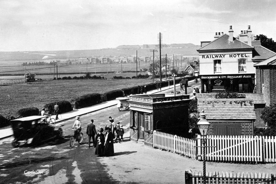 Cosham Raiway looking northLooking north from Cosham railway station towards the Military Hospital and Fort Widley. Picture: costen.co.uk