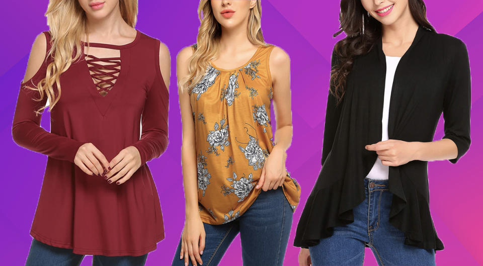 These tops will become your go-to wardrobe piks. (Photo: Amazon/Gety)