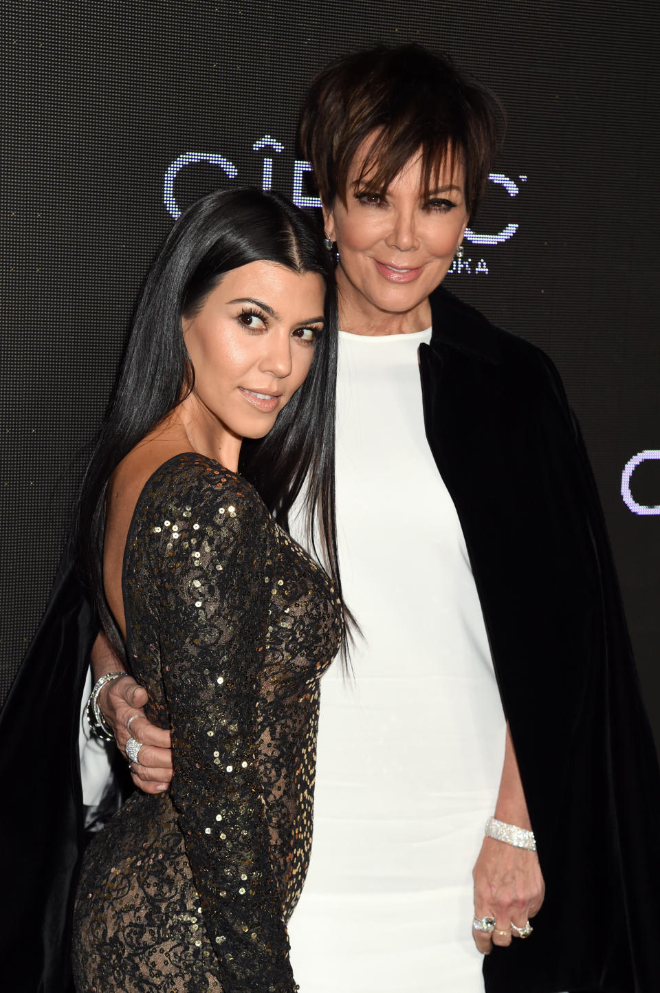 TV personalities Kourtney Kardashian and Kris Jenner attend Sean 'Diddy' Combs Exclusive Birthday Celebration Presented By CIROC Vodka on November 22, 2015 in Beverly Hills, California. (Photo by Jeff Kravitz/FilmMagic)