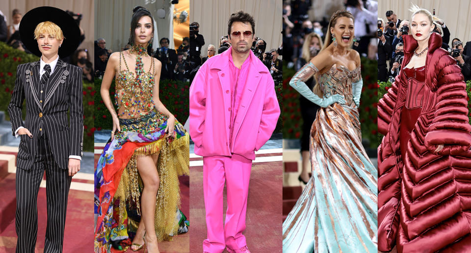 Stars descended on the red carpet for the 2022 Met Gala. (Getty Images)