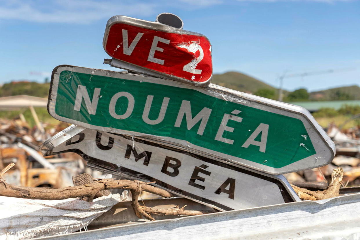 Photo d'illustration de débris à Nouméa début juin 2024.  - Credit:Nicolas Job/SIPA 