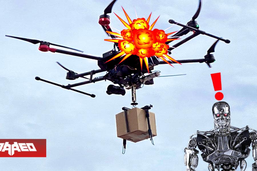 Dron de reparto a domicilio es atacado a escopetazos por humano que lo confundió con un robot espía, y el director de Terminator dice "se los advertí"