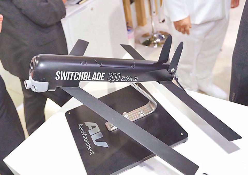 美國日前宣布售予台灣總額3.6億美元、逾千枚彈簧刀-300型(圖)及「ALTIUS 600M-V」2款自殺式攻擊無人機。（資料照）