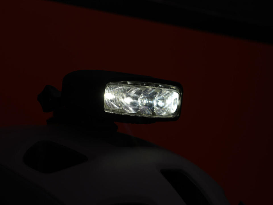 prototype outbound portal helmet light for mountain biking