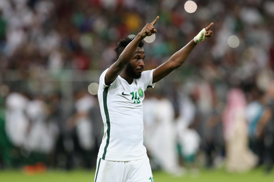 <p>Fahad Al-Muwallad is part of a Saudi Arabia squad valued at €21m. </p>