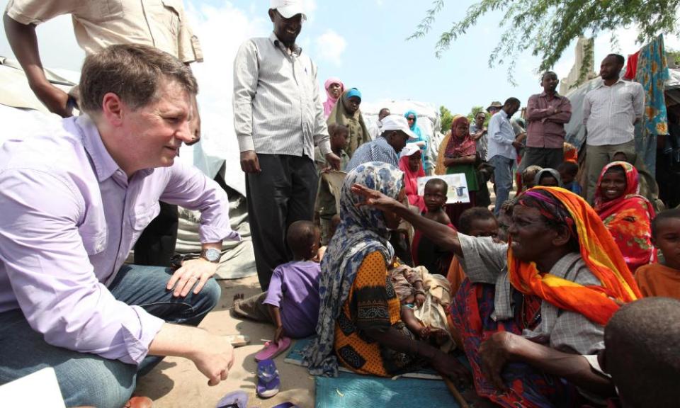 Justin Forsyth working in Somalia for Save the Children