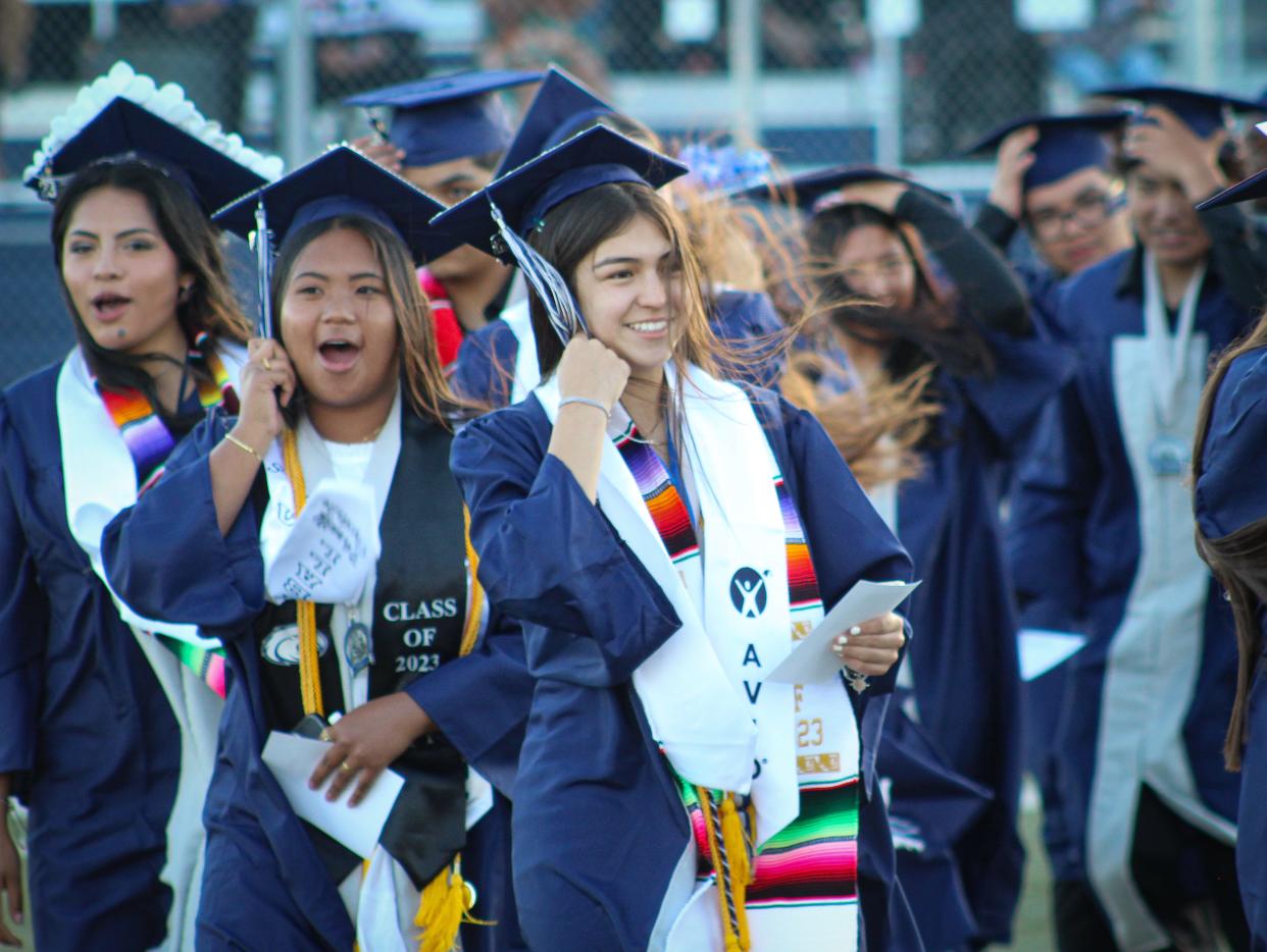 Loved ones packed the stands of Hawk Stadium in Victorville as 429 Silverado High School seniors received their diplomas on Wednesday, May 24, 2023.