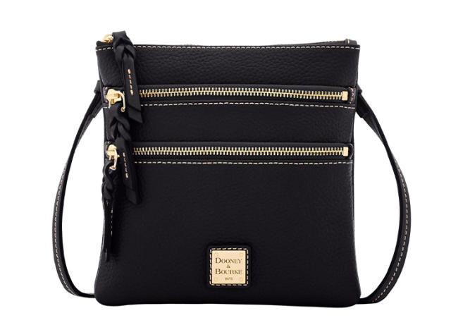 Outlet Express - Dooney and Bourke Pebble Leather Crossbody - UPDATE: SOLD  Color: Black/Black One of our most popular purse styles!! Can be paid for  on our website and picked up in-store