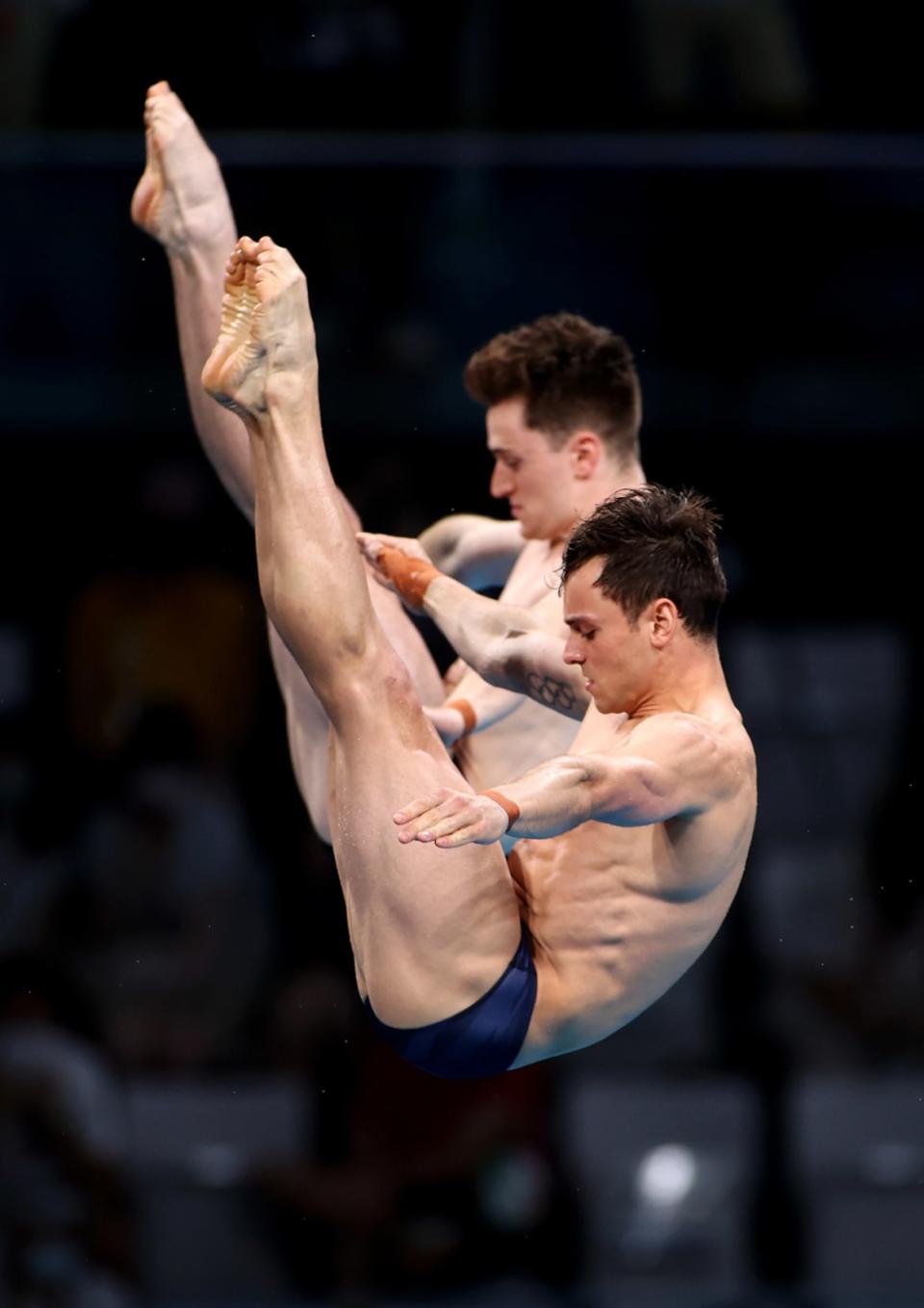 <div class="inline-image__caption"> <p>Tom Daley and Matty Lee of Team Great Britain on day three of the Tokyo 2020 Olympic Games on July 26, 2021.</p> </div> <div class="inline-image__credit"> Davis Ramos/Getty </div>