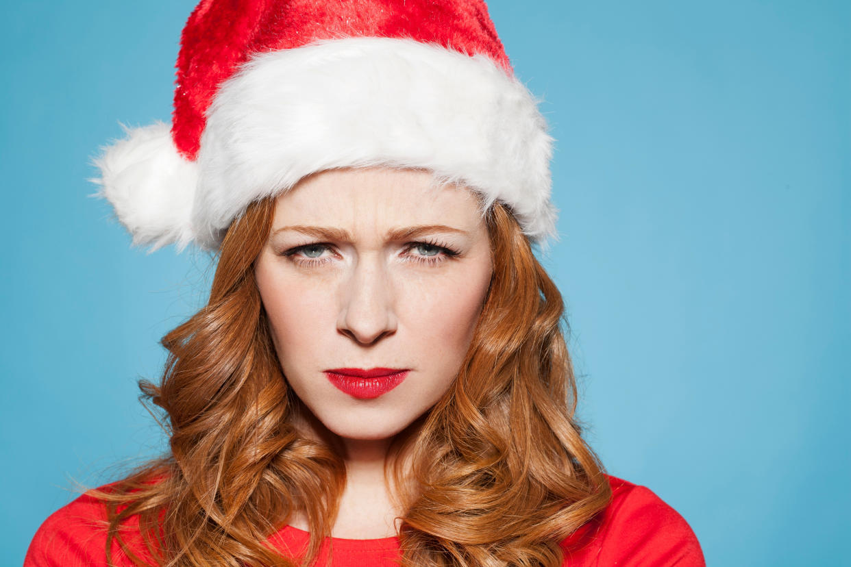 When you hate the holidays. (Photo: Getty Images)