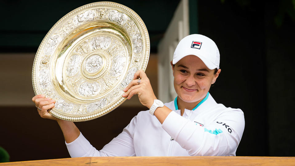 Ash Barty cemented her status as the best women's player in the world after winning the 2021 Wimbledon title. Pic: AAP