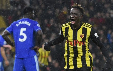 Watford's Domingos Quina celebrates scoring their third goal - Credit:  Action Images via Reuters