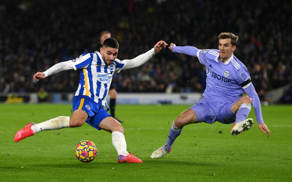 Brighton dominated the first half against a lacklustre Leeds  - GETTY IMAGES 