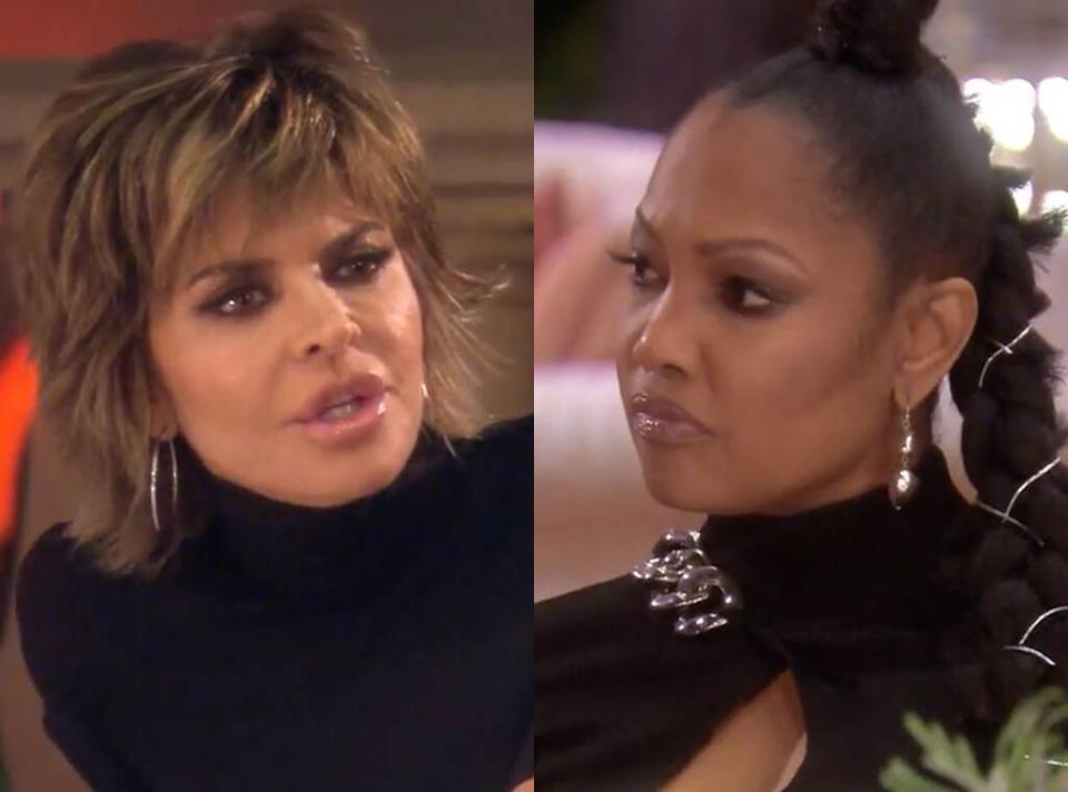 Lisa Rinna, Garcelle Beauvais, RHOBH screengrab