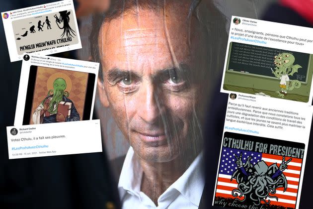 Photographie d'une affiche d'Éric Zemmour (Photo: Reuters)