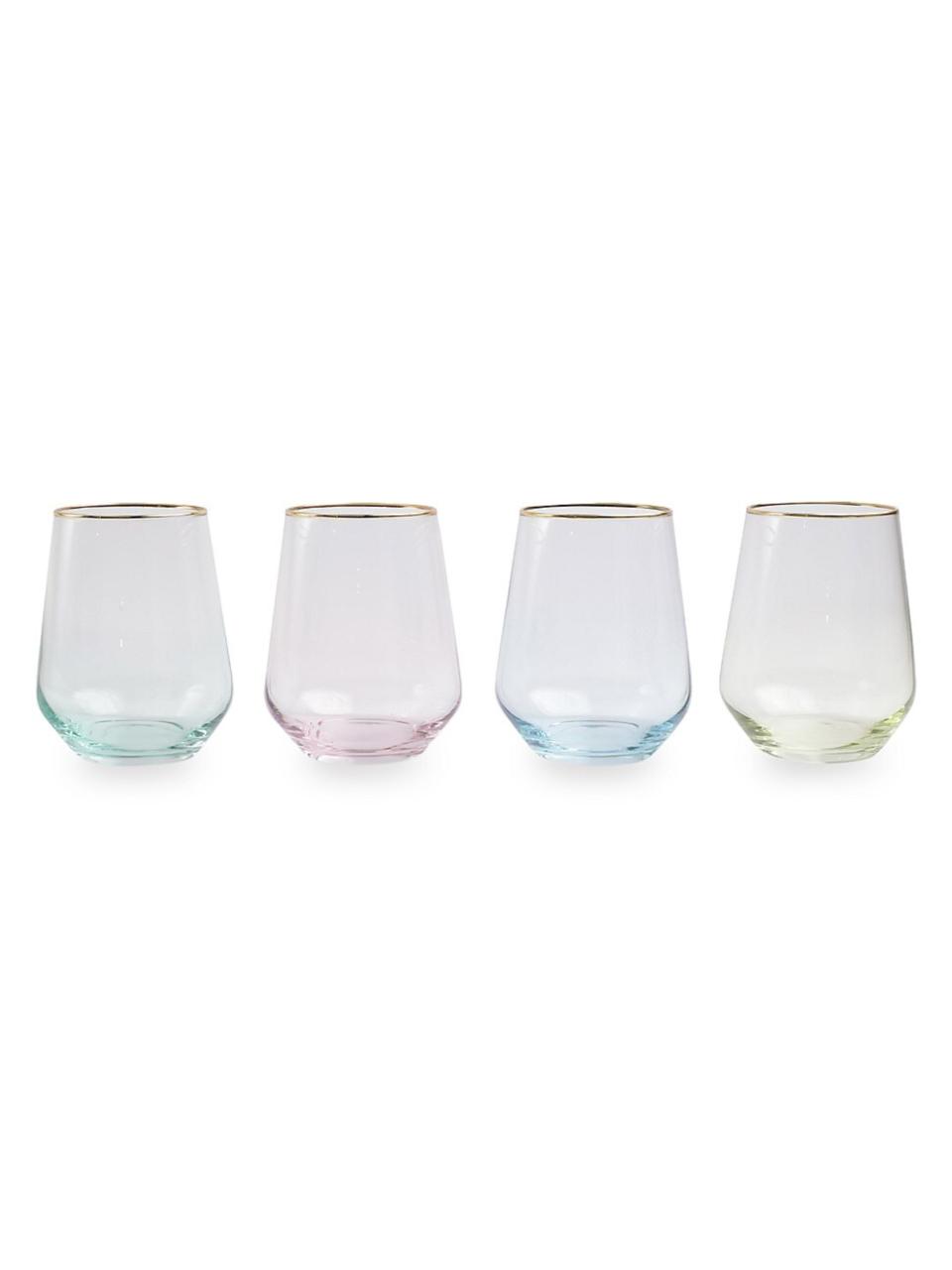 <p><a href="https://go.redirectingat.com?id=74968X1596630&url=https%3A%2F%2Fwww.saksfifthavenue.com%2Fproduct%2Fvietri-rainbow-4-piece-assorted-stemless-wine-glasses-0400012460024.html&sref=https%3A%2F%2Fwww.esquire.com%2Flifestyle%2Fg41531135%2Fbest-gifts-under-50%2F" rel="nofollow noopener" target="_blank" data-ylk="slk:Shop Now;elm:context_link;itc:0;sec:content-canvas" class="link ">Shop Now</a></p><p>Rainbow Assorted Stemless Wine Glasses</p><p>saksfifthavenue.com</p><p>$48.00</p>