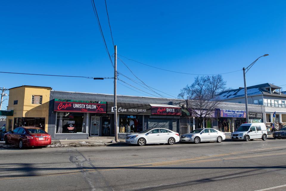 This small strip mall on Reservoir Avenue in Providence could soon become a four-story building with 21 apartments on three upper floors. Mixed-use developments like this would be possible throughout the state under a proposed bill.