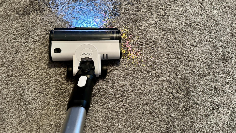 Cleaning up sprinkles on carpeting