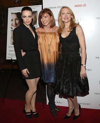 Rachel McAdams Nicole Miller and Patricia Clarkson at the New York City screening of Sony Pictures Classics' Married Life