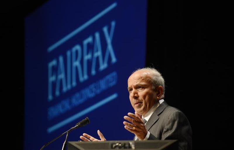 Fairfax Financial Holdings Ltd. Chairman and Chief Executive Officer Prem Watsa speaks during the company's annual meeting in Toronto April 11, 2013. REUTERS/Aaron Harris/Files