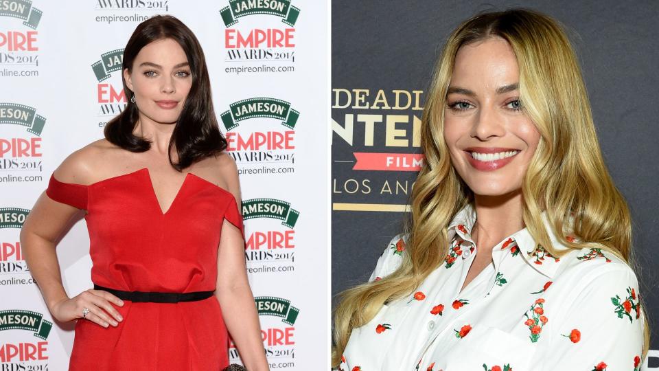 margot robbiehair transformation - before and after photos