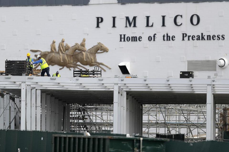 Pimlico Race Course is in disrepair with part of the grandstand not fit for occupancy and many other infrastructure issues.