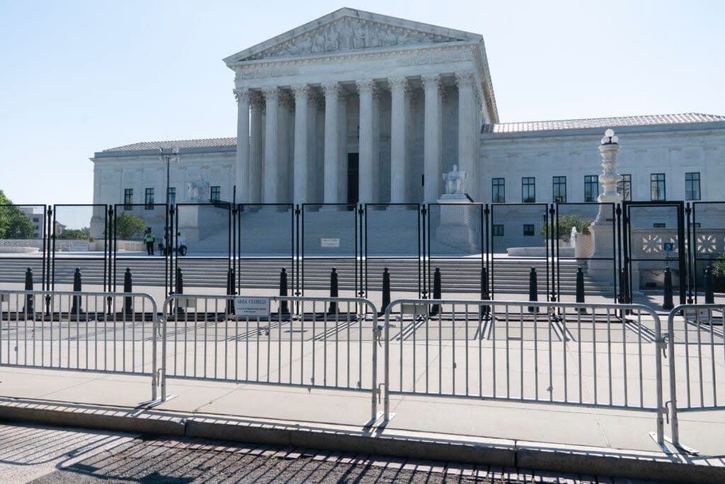 The Supreme Court is seen, Thursday, June 30, 2022, in Washington. (AP Photo/Jacquelyn Martin)