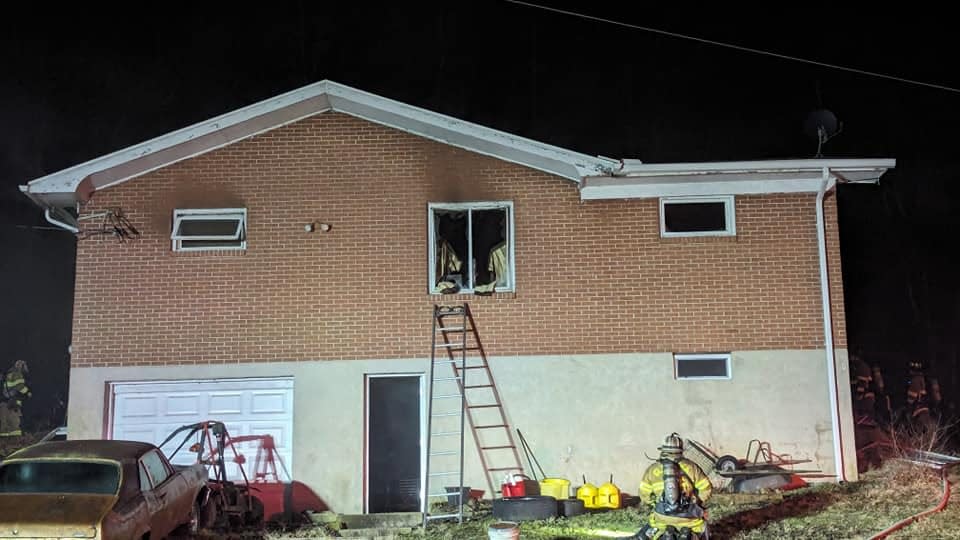 Firefighters rescued two people from a fire in Shewsbury Township early Wednesday morning, according to York County 911 and the Shrewsbury Volunteer Fire Company.