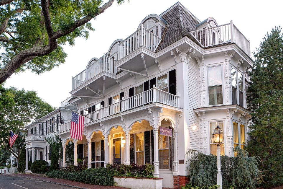 Exterior of the The Christopher Hotel in Marthas Vineyard