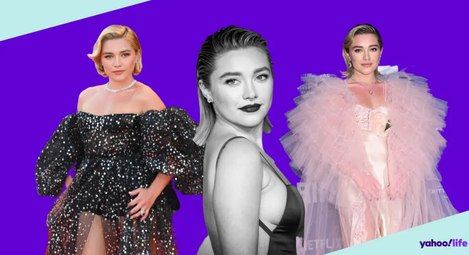 Florence Pugh war für einige der bemerkenswertesten Looks des Jahres 2022 verantwortlich.(Getty Images/Yahoo Life UK)
