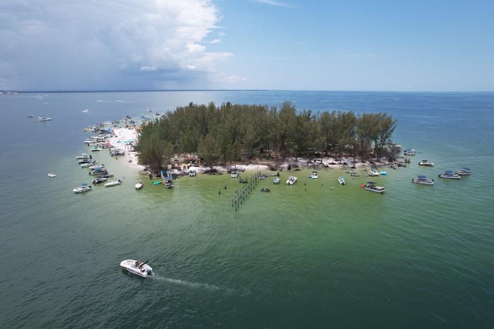 Pine Key, also known as Beer Island, was listed for $14.2 million in February, 2024.