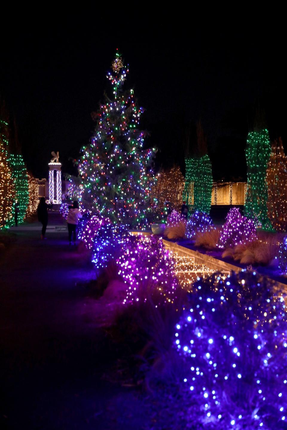 A view of the Grand Holiday Illumination 2021 at Untermyer Park and Gardens in Yonkers, pictured Dec. 13, 2021. The illuminated park is open through January 2, 2022, from 4:30 p.m. until 8:00 p.m.