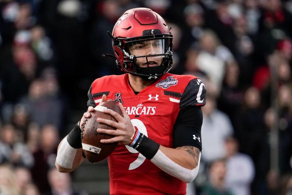 Former St. Xavier High School quarterback Desmond Ridder led the Cincinnati Bearcats to a berth in the College Football Playoff for the 2021 season.