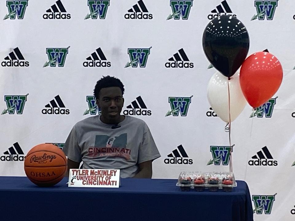 Tyler McKinley of Winton Woods signed to play basketball at UC Wednesday.