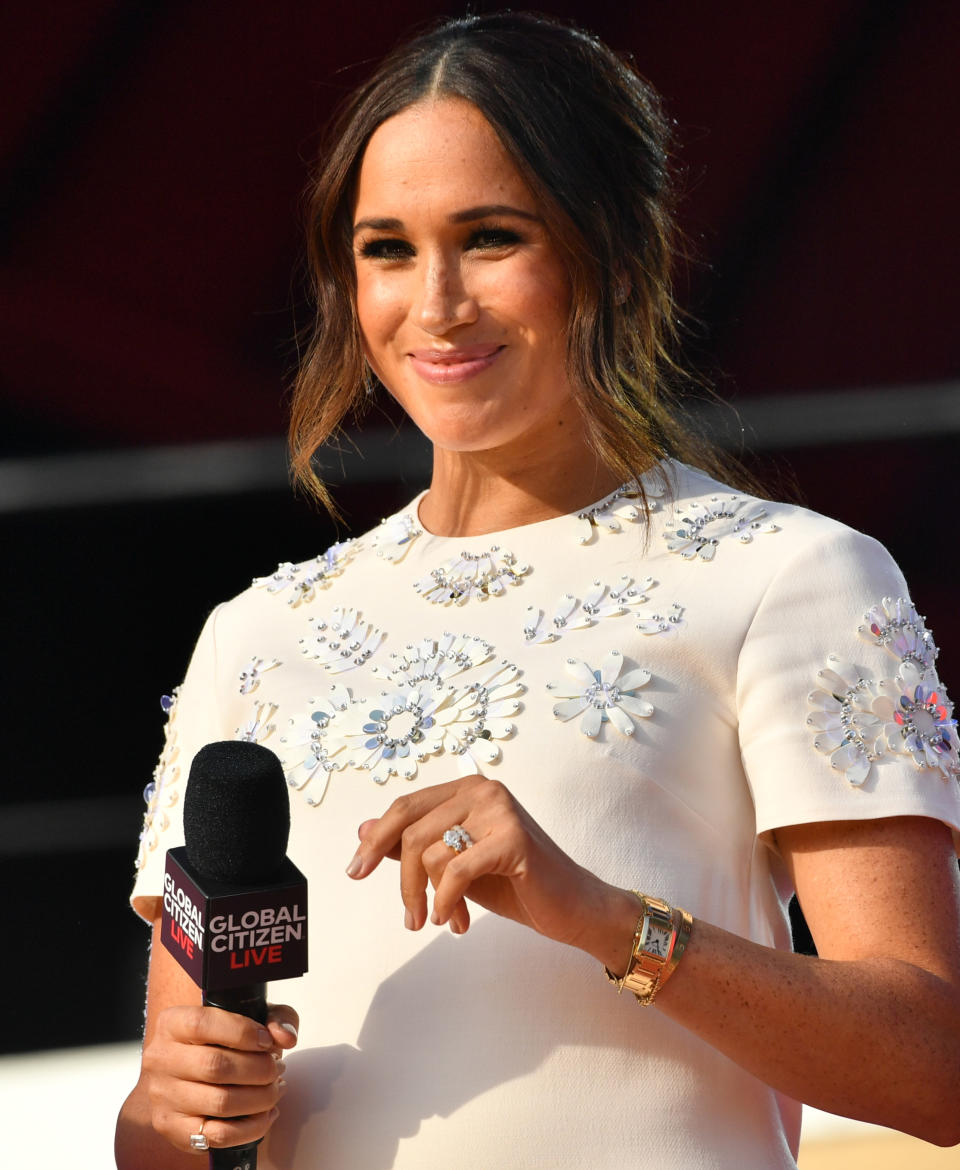 Meghan Markle onstage at Global Citizen Live in New York