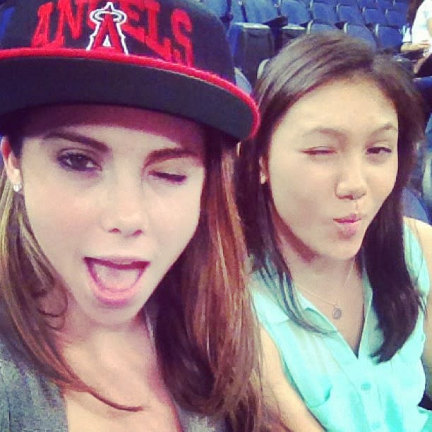 @mckaylamaroney Me and Kyla at the basketball game